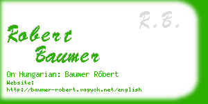 robert baumer business card